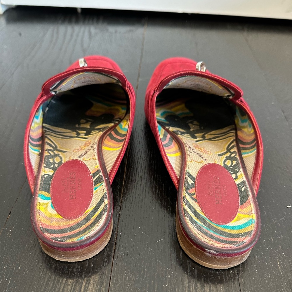 Hermes Oz Mule Slide Slipper Shoe Flat - Picture 4 of 8